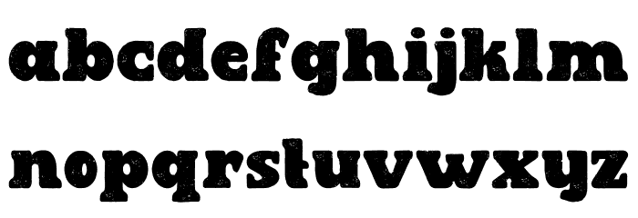 East Aurora Font LOWERCASE