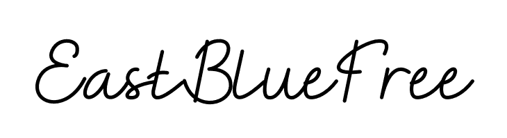 East Blue Free  font caratteri gratis