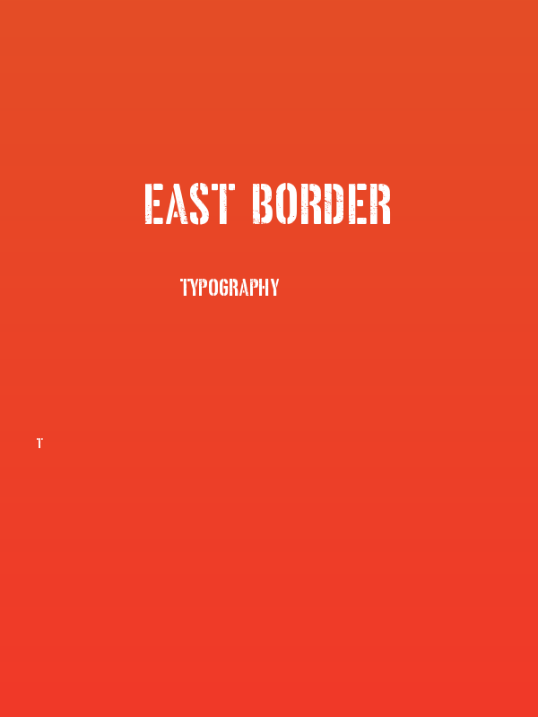 East Border Poster