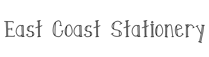 East Coast Stationery  les polices de caractères gratuit tlcharger