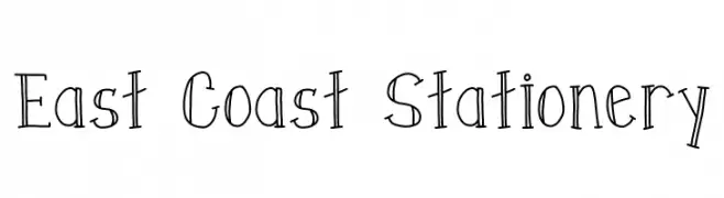 East Coast Stationery  Frei Schriftart Herunterladen