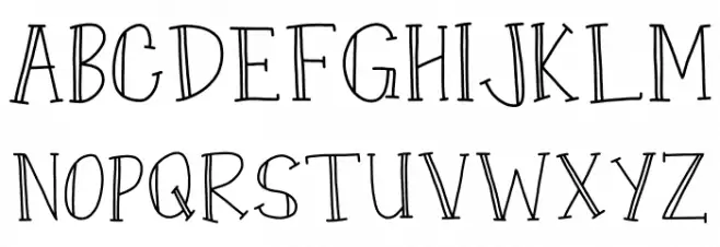 East Coast Stationery Font UPPERCASE
