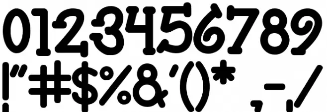 East Djakarta Font OTHER CHARS