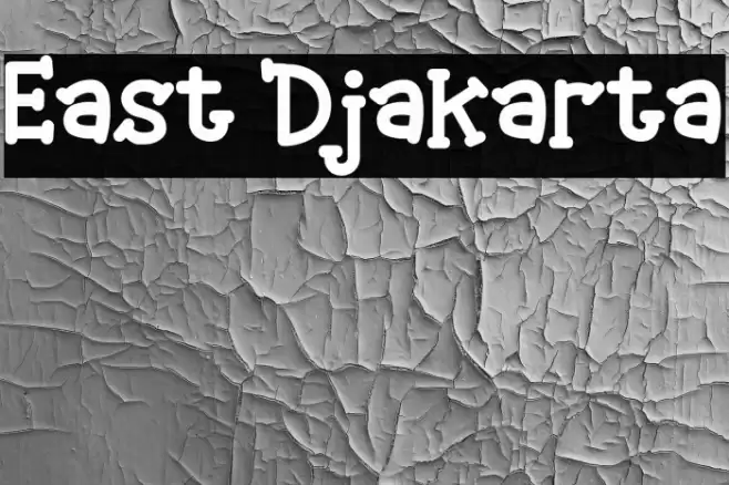 East Djakarta Font examples