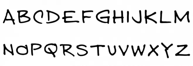 East Hand خط أحرف كبيرة