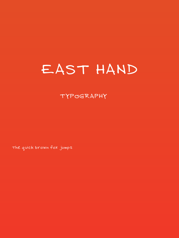 East Hand Poster