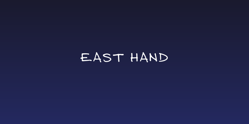 East Hand Social Header