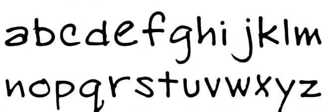 East Hand خط أحرف صغيرة