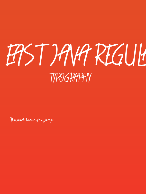 East Java Regular Poster