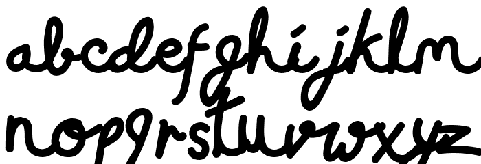 East Java Regular Schriftart Kleinbuchstaben