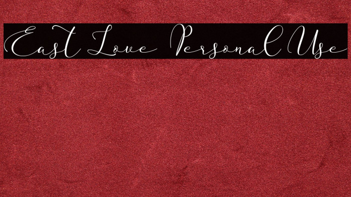 East Love - Personal Use Example 1