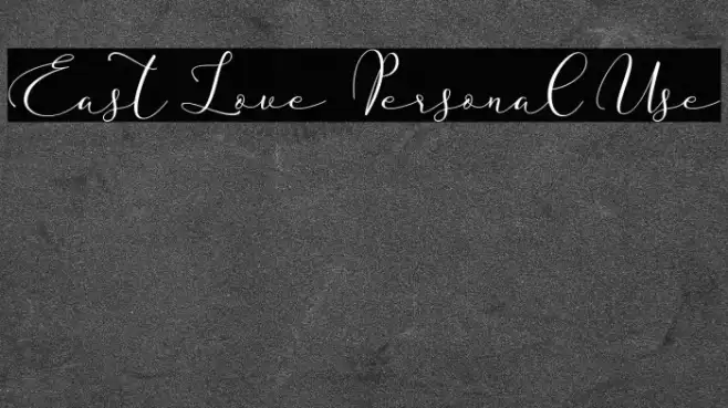 East Love - Personal Use Example 1
