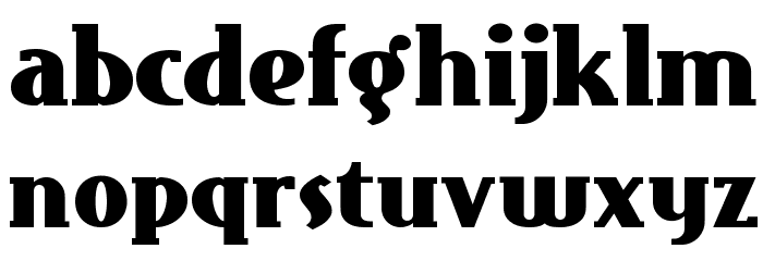 East Market NF Font LOWERCASE