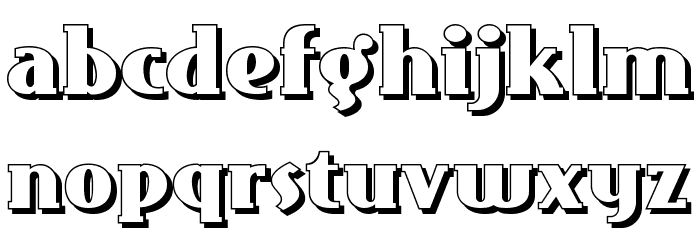 East Market Two NF Font LOWERCASE