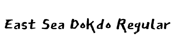 East Sea Dokdo Regular Font
