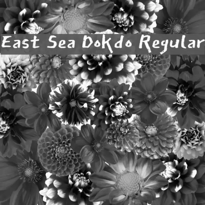 East Sea Dokdo Regular Font examples