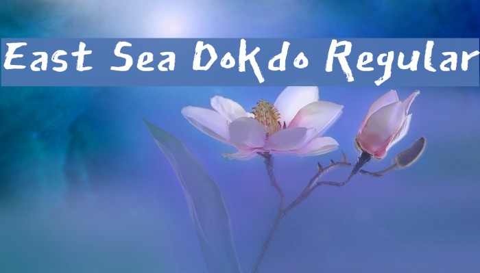 East Sea Dokdo Regular Font examples