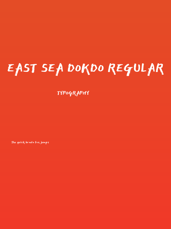East Sea Dokdo Regular Poster
