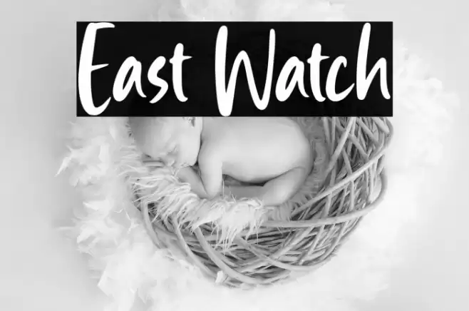 East Watch Font examples