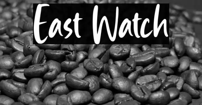 East Watch Font examples