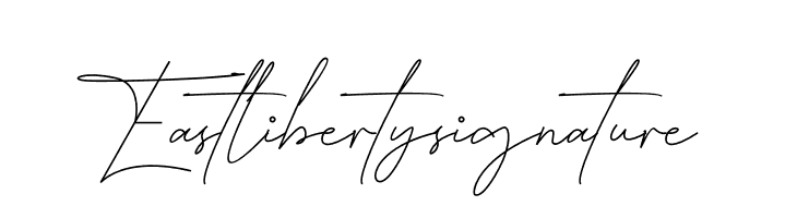 East liberty signature  Free Fonts Download