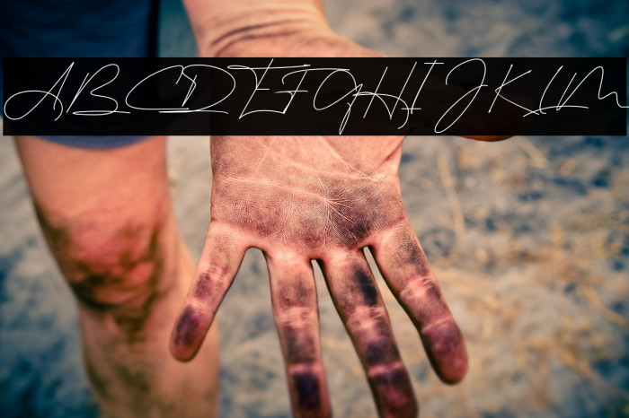 East liberty signature Font examples