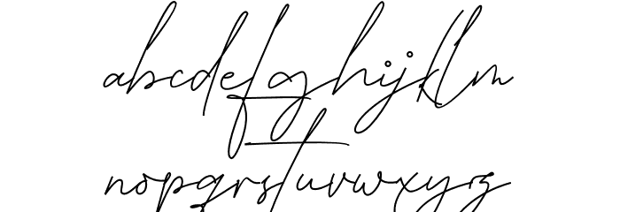 East liberty signature Font LOWERCASE