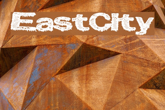 EastCity Font examples