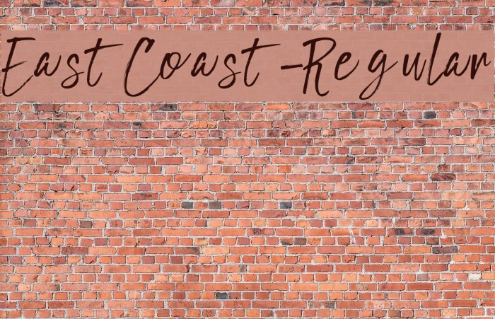 EastCoast-Regular Font examples