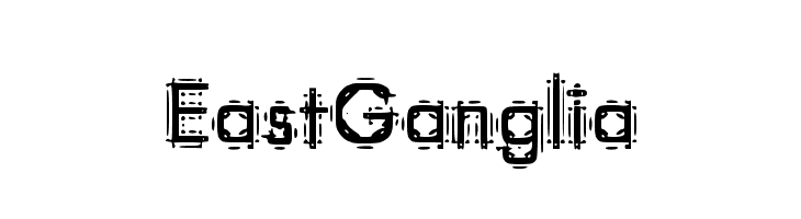 EastGanglia  フリーフォントのダウンロード