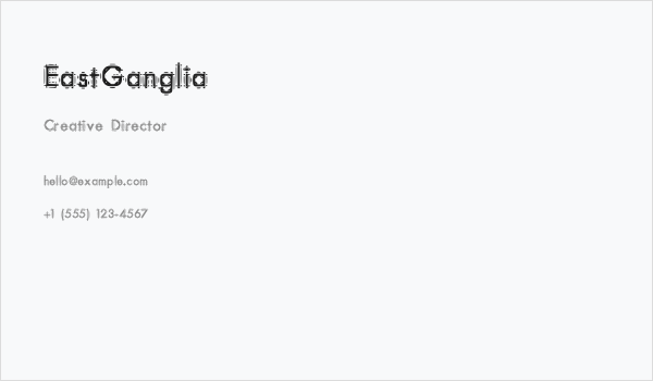EastGanglia Business Card