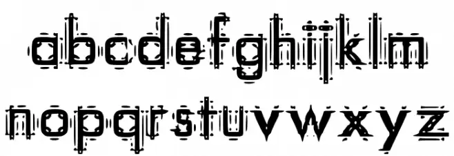 EastGanglia خط أحرف صغيرة