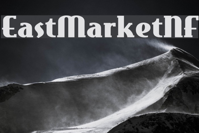 EastMarketNF Font examples