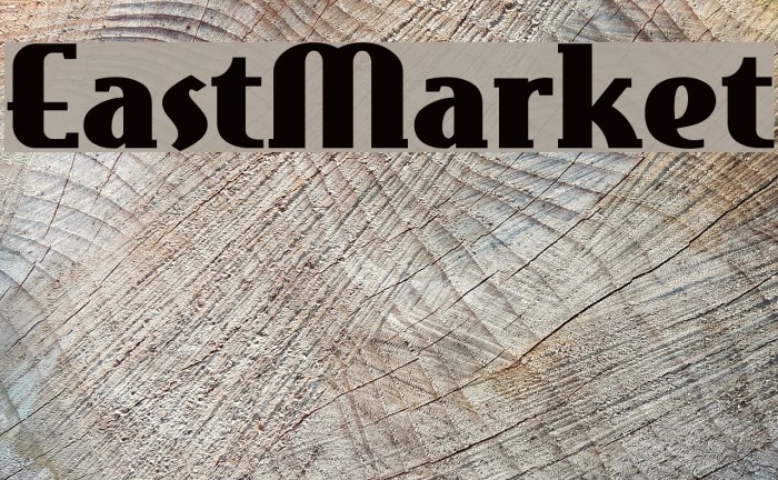 EastMarket Font examples