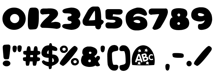 Easter ABC Egg Two Font OTHER CHARS
