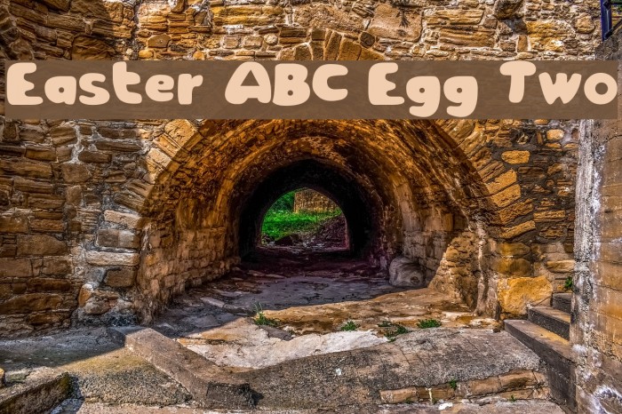 Easter ABC Egg Two Font examples