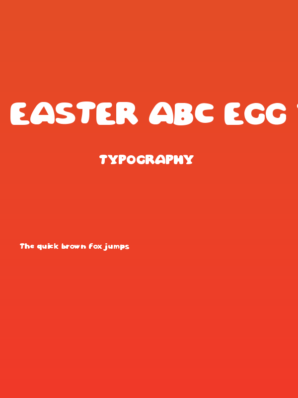 Easter ABC Egg Two Poster