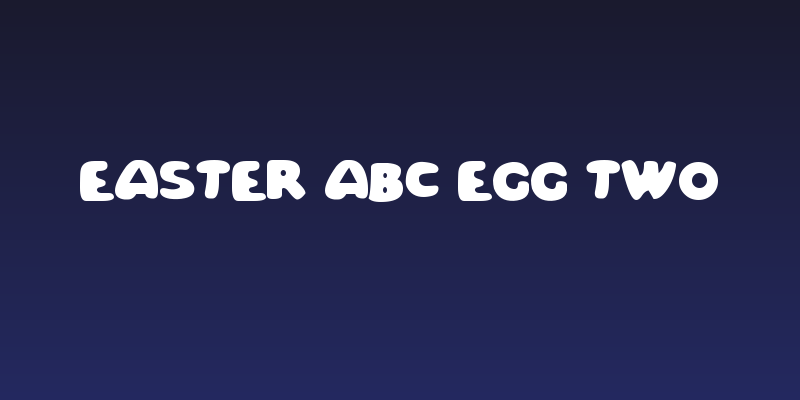 Easter ABC Egg Two Social Header