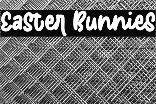Easter Bunnies Font examples