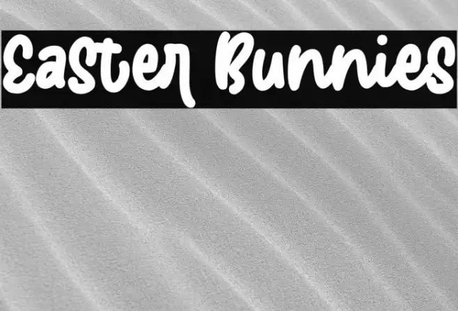 Easter Bunnies Font examples