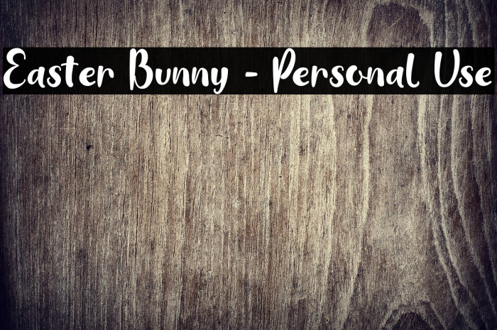 Easter Bunny - Personal Use Example 2