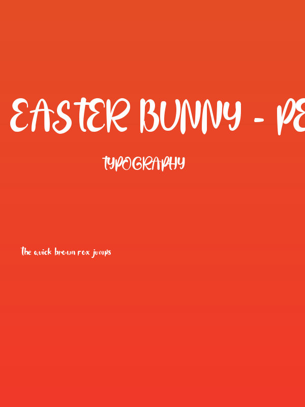 Easter Bunny - Personal Use Poster