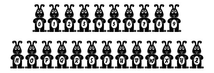 Easter Bunny Regular Font Alte caractere