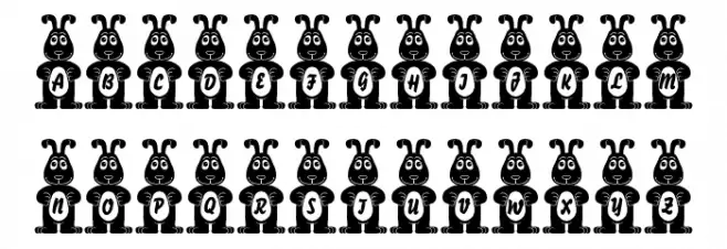 Easter Bunny Regular 字体 大写