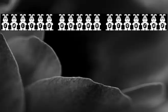 Easter Bunny Regular Font examples