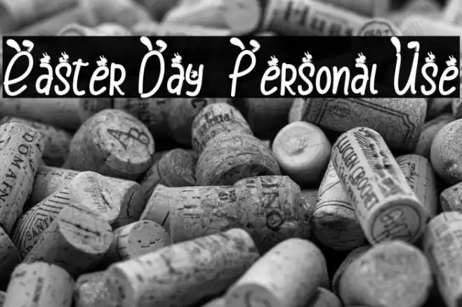 Easter Day - Personal Use Font examples