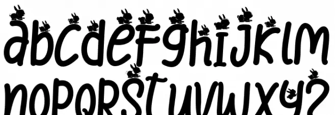 Easter Day - Personal Use Font Litere mici