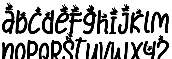 Easter Day Font LOWERCASE
