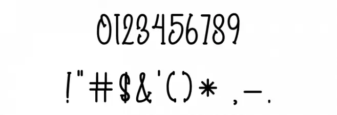 Easter Display Font OTHER CHARS