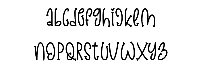 Easter Display फ़ॉन्ट अपरकेस